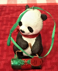 DANBURY MINT BABY PANDA Baby Animals Collection CHRISTMAS ORNAMINT NWT - Picture 1 of 4