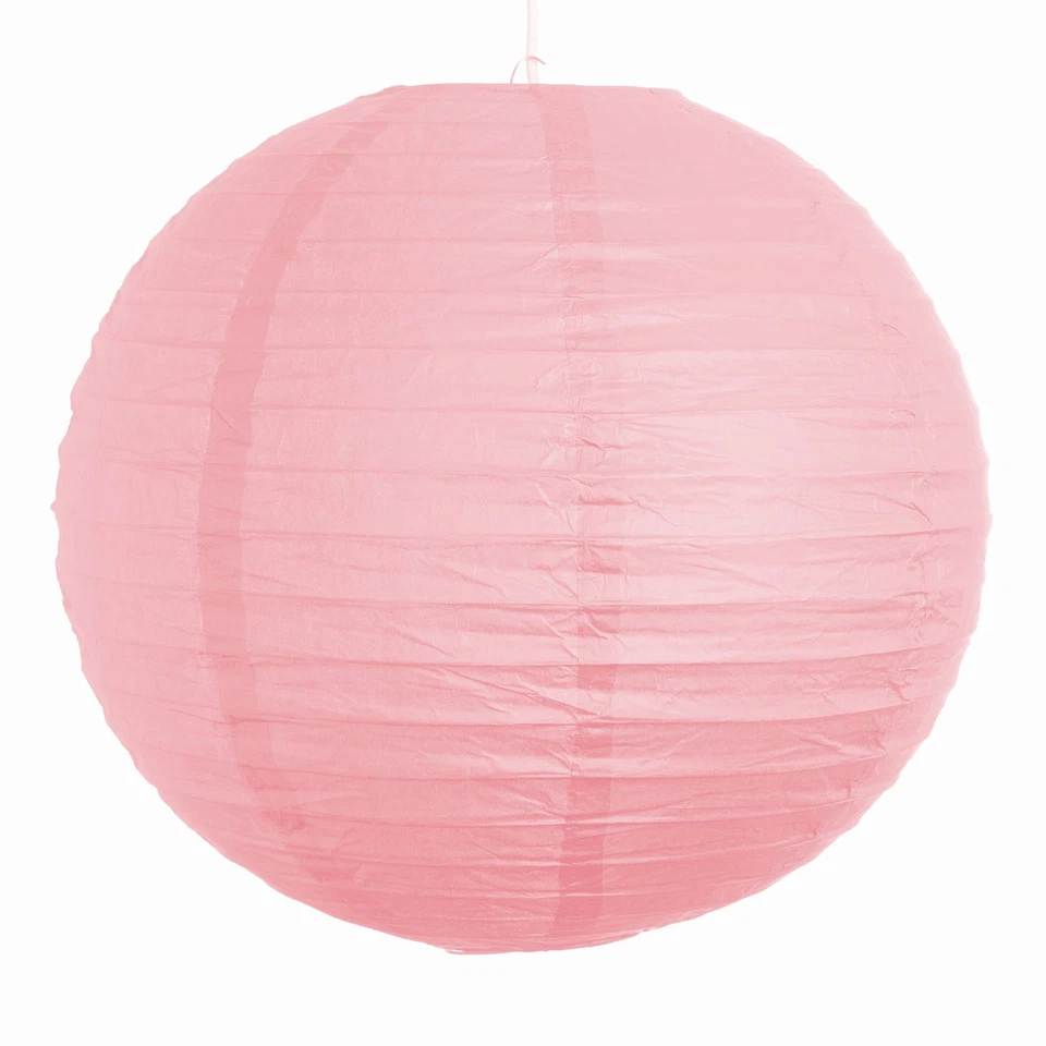 (3件套)浅粉色纸派对婚礼灯笼-12英寸、16英寸和20英寸尺寸 — 第 1/3 张图片