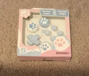 Nintendo Switch Joystick Silicone Thumb Grips Paw Print Set - Picture 1 of 1
