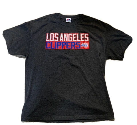 Chris Paul Men’s Los Angeles Clippers T-Shirt Jersey XL Majestic Gray Cover