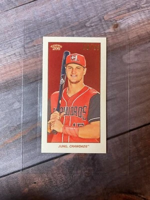 2020 Topps 206 Wave 3 Josh Jung Cycle Back /25 Texas Rangers Hickory Crawdads - Image 1 of 2