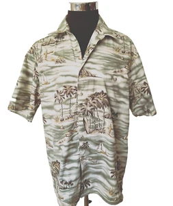 Camisa Hawaiana Pierre Cardin Para Hombre Talla Grande Multicolor Tropical Island Informal - Imagen 1 de 17