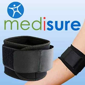 Medisure Golfer/Tennis Ellenbogen Schmerzlinderung Unterstützung Sleeve Brace, verstellbare Passform Bai - Bild 1 von 4