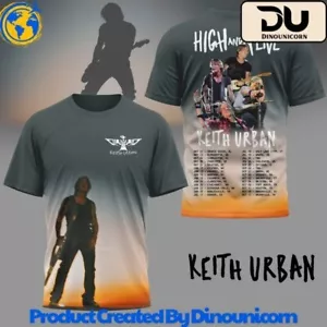 Keith Urban Tour 3D T-Shirt For Men Women S-5XL - Picture 1 of 5
