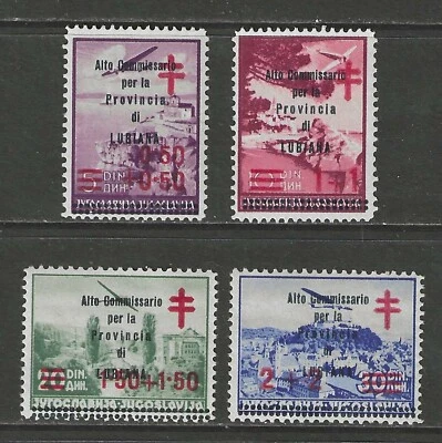 Yugoslavia 1941 Liubliana Segunda Guerra Mundial Ocupación Italiana Semi Set Como Nuevo** $2250.00 Foto 1 de 4