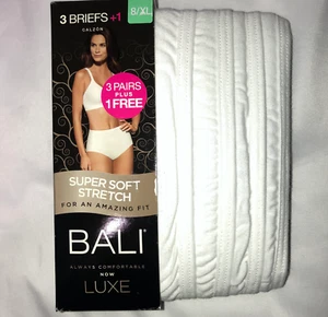 Bali Bonus Pack 3+1 Comfort Luxe Bragas Cortas Blancas Talla 8-XL (K882B1) - Imagen 1 de 5