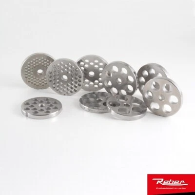 Piastra acciaio inox TC 12 4352 A Reber tritacarne 4 6 8 10 12 14 16 18 20 Rotex