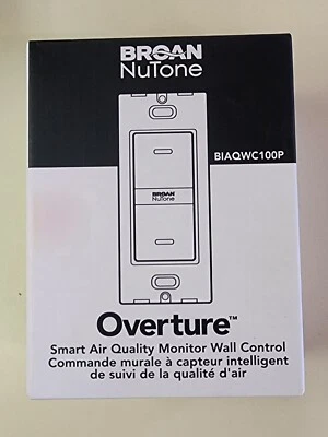 Control de pared inteligente de calidad del aire NuTone Overture (BIAQWC100P)-Nuevo Foto 1 de 4