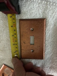 Vintage Light Switch Plate Cover Copper Hollywood Regency - Picture 1 of 2