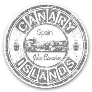 2 x Vinyl Stickers 25cm (bw) - Canary Islands Spain Islas Canarias #37948 - Imagen 1 de 8