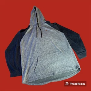 Levi’s Men 3XLT Hoodie Pullover Gray Kangaroo Pocket Long Raglan Sleeve - Picture 1 of 16