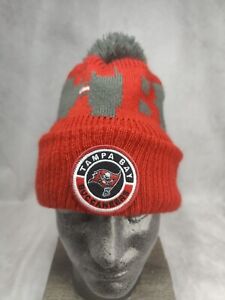 New Era NFL Tampa Bay Buccaneers football Knit Pom Beanie Hat Size OSFM