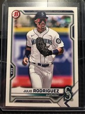 2021 Julio Rodriguez Bowman Top Prospect Rookie Card RC Seattle Mariners BD-145