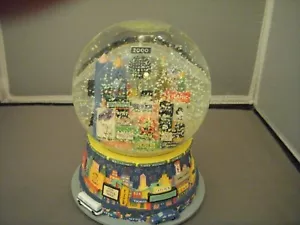 New York Times Square New Year's Snow Globe Musical 2000 Millenium Twin Towers - Picture 1 of 5