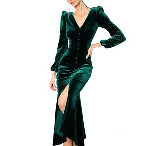Green Velvet Fit \u0026 Flare Dresses for 