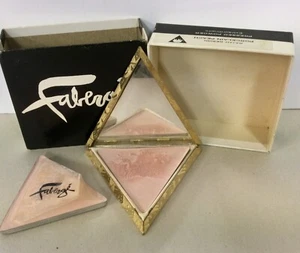 Vintage Faberge Triangle Elephant Rajah Powder Compact Refill - Picture 1 of 12