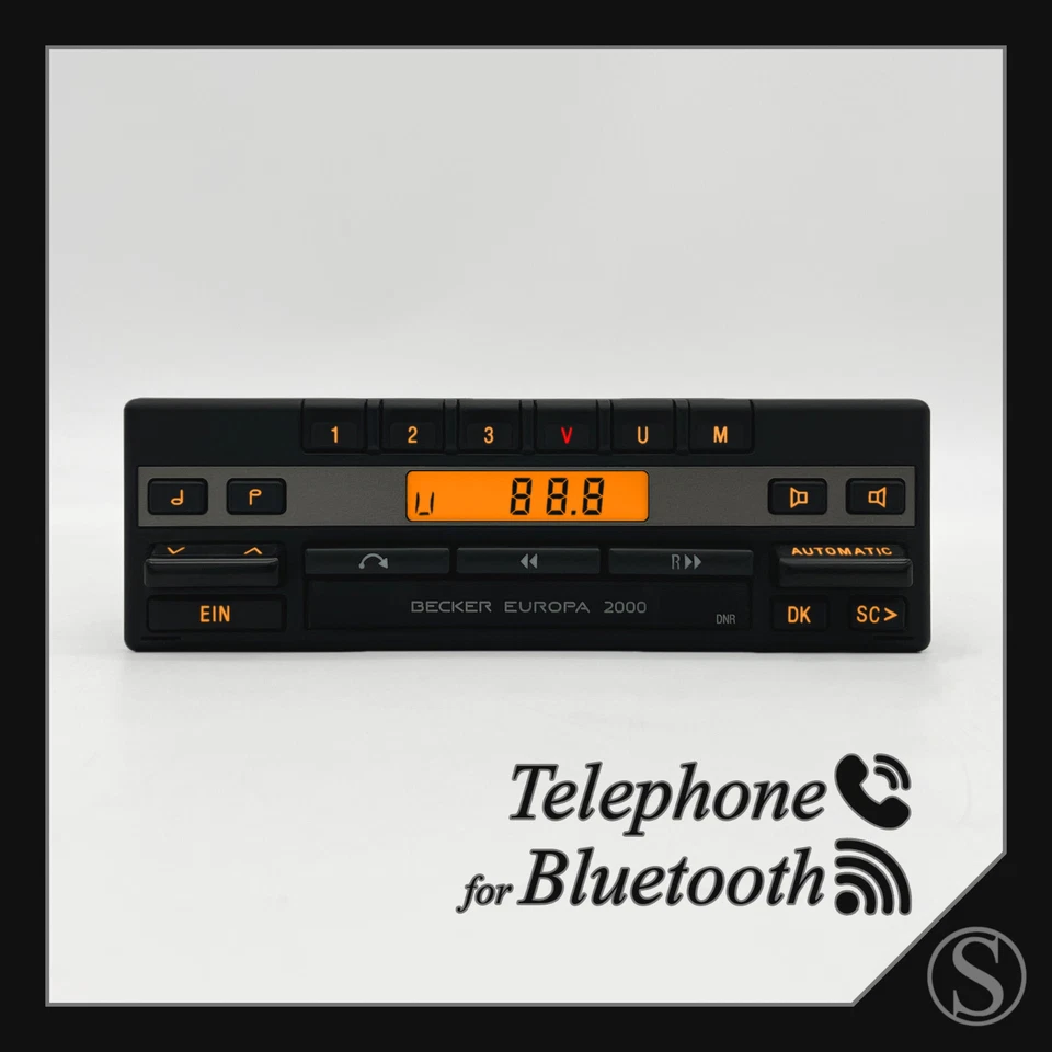 Becker Europa 2000 BE1100 V2 Radio para Bluetooth Mercedes, W201 W124 W126 R129 - Imagen 1 de 1