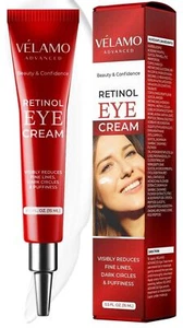 Velamo Advanced Retinol Under Eye Cream Reduces Fine Lines Dark Circles 15g - Picture 1 of 6