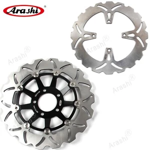 Rotor de disco de freno delantero trasero Arashi para Suzuki GS500E 1989-2003 GS500F 2004-2007 - Imagen 1 de 11