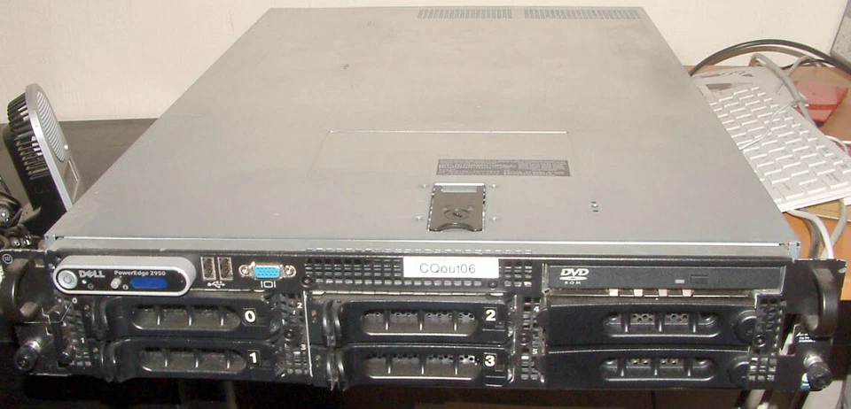 Dell PowerEdge 2950 Server 2xQuad Core Xeon 2.83 Ghz, 16GB RAM, SAS Raid Storage - Image 1 of 1