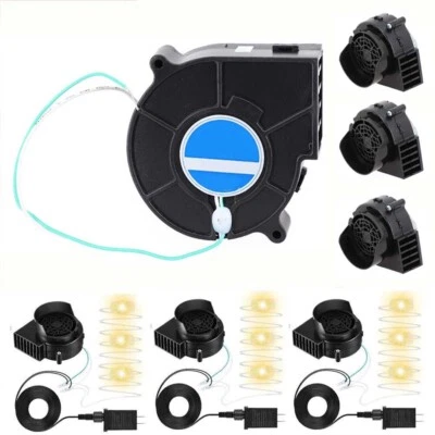 1/2/3xAir Blower Pump Fan Bounce House Blower W/Power&LED for Inflatable Bouncy - Image 1 of 4