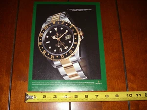 ROLEX GMT MASTER II ORIGINAL 2004 AD - Picture 1 of 6