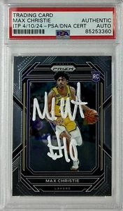 MAX CHRISTIE SIGNED LAKERS PANINI PRIZM #270 ROOKIE RC PSA SLABBED ITP 85253360 - Picture 1 of 2