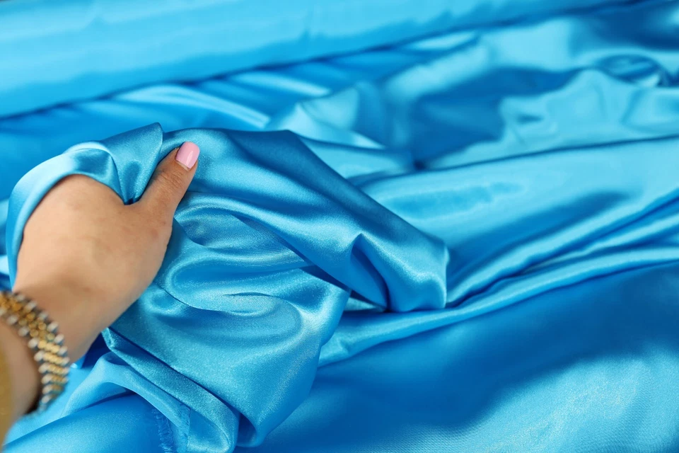 75 Colors Charmeuse Satin Fabric By the Yard - Image 1 of 4