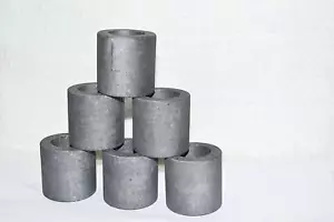 Crogiolo Grafite per Fusione, Fusione, Raffinazione Oro, Argento 70x90 mm - Confezione da 6 - Foto 1 di 7