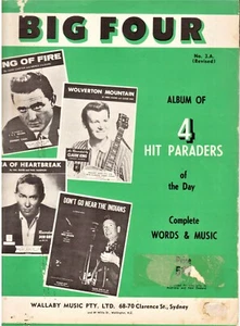 BIG FOUR (3A) USED Music Book, 1950's, with "Ring of Fire" etc. FREE POSTAGE - Bild 1 von 6