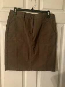 🌸 Loft Petite braun Damen Baumwolle Taschen Bleistiftrock Größe 8P🌸 - Bild 1 von 8