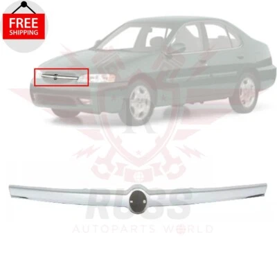 New Front Grille Trim Chrome Plastic For 2000-2001 Nissan Altima Sedan NI1044103 Foto 1 de 4