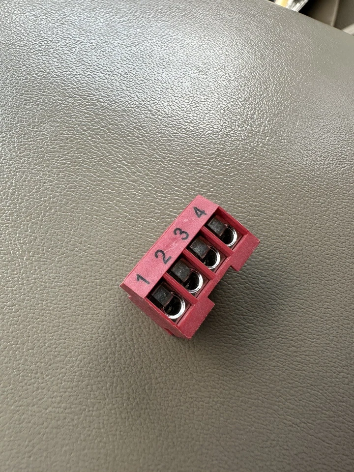 Jandy Zodiac 6609 Red 4 Pin Terminal Bar ~ Plug Bar ~ RS485 One Touch iAquaLink - Image 1 of 1