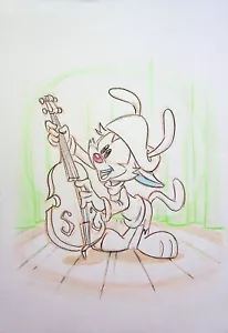 Animaniacs 1993 Moisés Macasinag original entintado a mano arte WB Amblin - Imagen 1 de 2
