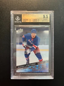 2020-21 Upper Deck Alexis Lafreniere Young Guns Rookie BGS 9.5 - Picture 1 of 2