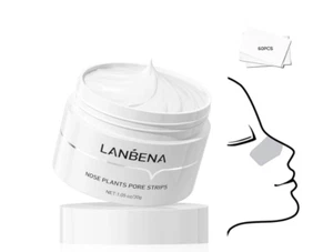 Lanbena Nariz Plantas Tiras de Poros 2% BHA 1.06 oz Exp 05/27 Caja Sellada - Imagen 1 de 11