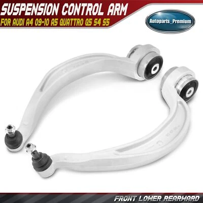 2x Front LH+RH Lower Rearward Control Arms for Audi A4 09-10 A5 Quattro Q5 S4 S5 - Image 1 of 4