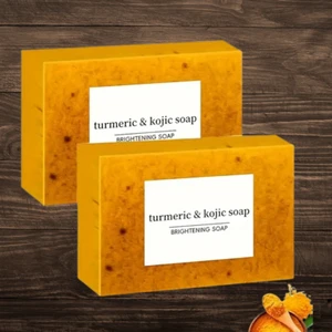 Lemon Turmeric & Kojic Acid Brightening Soap, Dark Spot Remover, Kojic Acid Soap - Picture 1 of 5