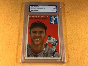 C3-28 BASEBALL KARTE - HERMAN WEHMEIER CINCINNATI REDLEGS - 1954 TOPPS - GRADE 5 - Bild 1 von 6