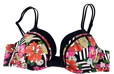Sujetador Victoria's Secret Muy Sexy Push Up Floral Rayas Talla 34B Foto 1 de 4