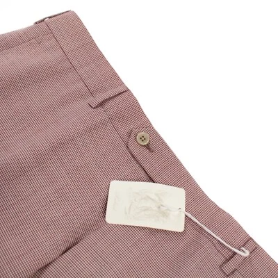 Belvest NWT Flat Front Dress Pants Size 50 34 US In Red 100% Wool - Image 1 of 4