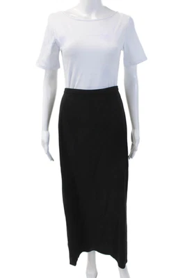 COS Womens Back Zip Full Length Knit Pencil Skirt Black Size Large - Image 1 of 4