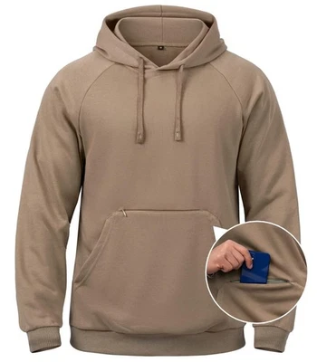 Men's Hoodies Pullover Lightweight Breathable Active Hooded Sweatshirts Soft ... - Image 1 of 4