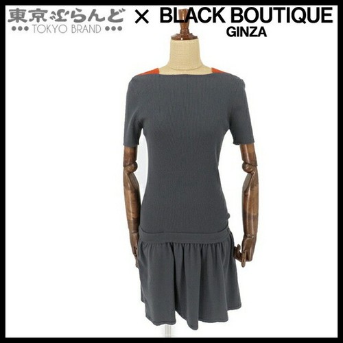 Abito Chanel manica corta P44556K04663 grigio x arancione lana 36 donna usat 6