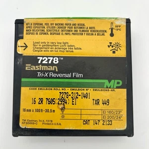 Kodak 16mm s/w Film 1 Rolle Tri X 7278 - abgelaufen - Bild 1 von 4