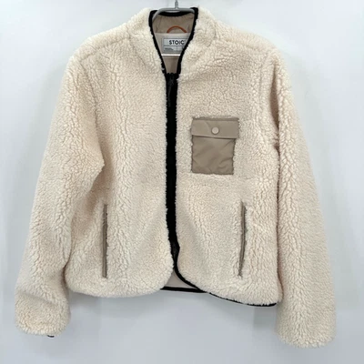 Chaqueta Bomber Stoic Sherpa en Garceta (Marfil) Talla L Para Mujer Cremallera Completa Foto 1 de 4