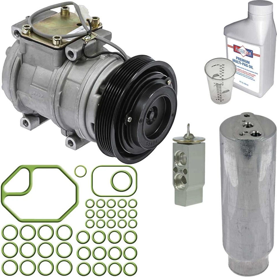 Omega AC Compressor w/ A/C Repair Kit For Lexus ES300 Toyota Camry Avalon - Image 1 of 1