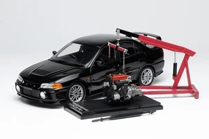 M84002 MOTORHELIX 1:18 Mitsubishi Lancer Evolution IV Pyrenees Black Pearl - Picture 1 of 10
