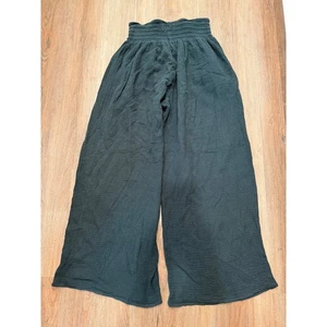 Pantalone palazzo donna marino strato garza vita fumè gamba larga grande - Foto 1 di 9