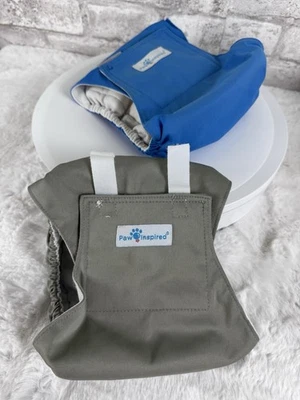 2 Paw Inspired 可水洗公狗肚带尿布可重复使用中号 15 - 21 英寸 — 第 1/4 张图片